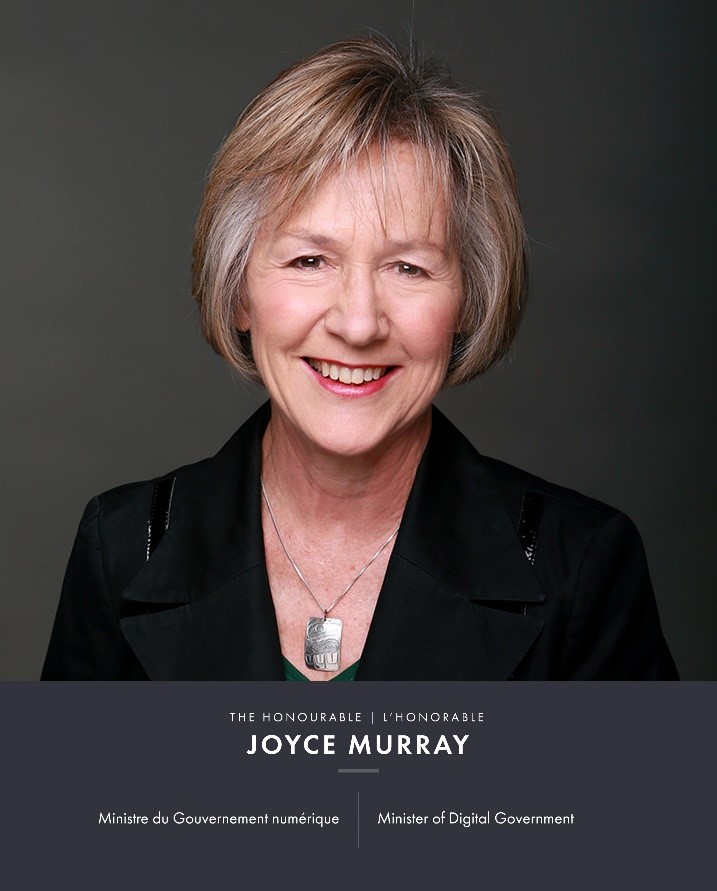 Photo of The Honourable Joyce Murray, Minister of Digital Government