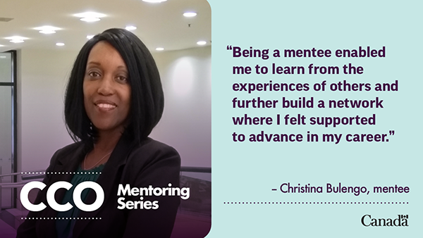 Headshot of Christina Bulengo: CCO Mentoring Series