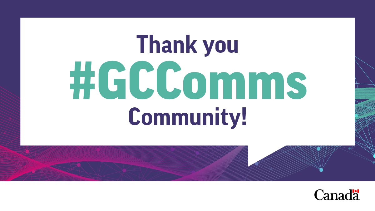 Thank you #GCComms Community!