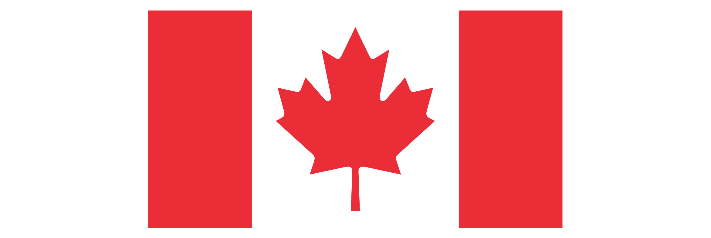 The flag symbol. One of the official symbols of the Government of Canada.