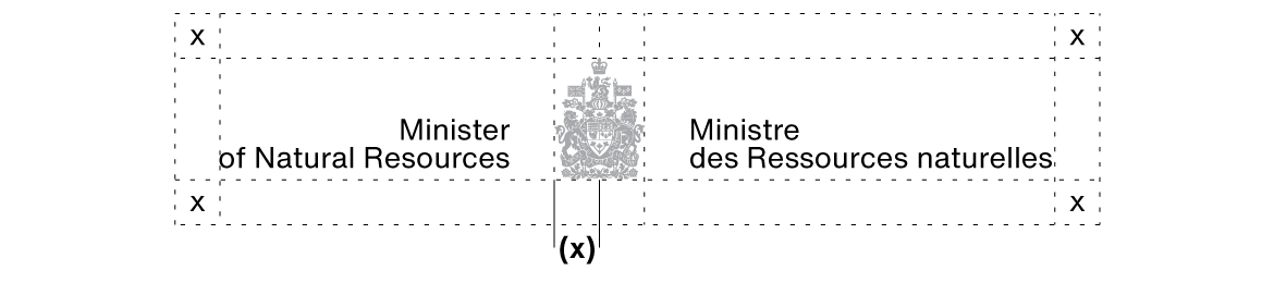 Ministerial signature for the Minister of Natural Resources (a 2 line ministerial signature). The clear space required around a ministerial signature is explained in the text above.