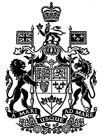 Discontinued version of the arms of Canada