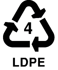 Symbole de plastique de type 4 : LDPE