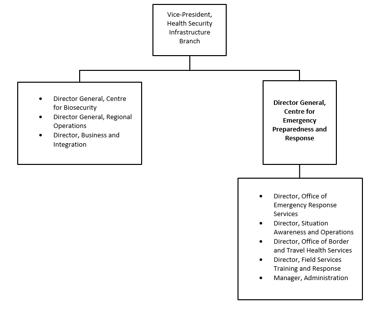 Organization Chart. Text version below: