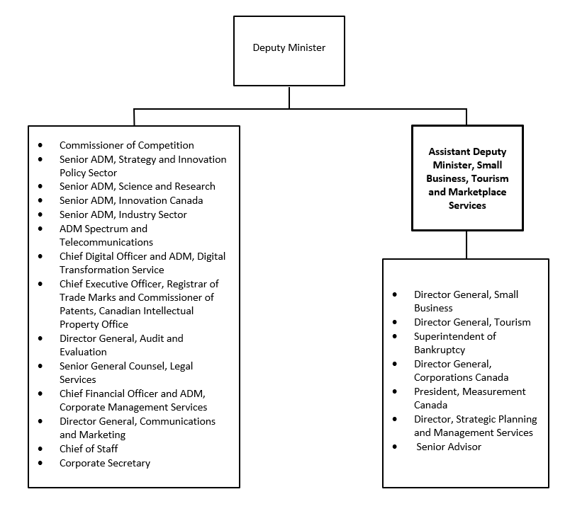 Organization Chart. Text version below: