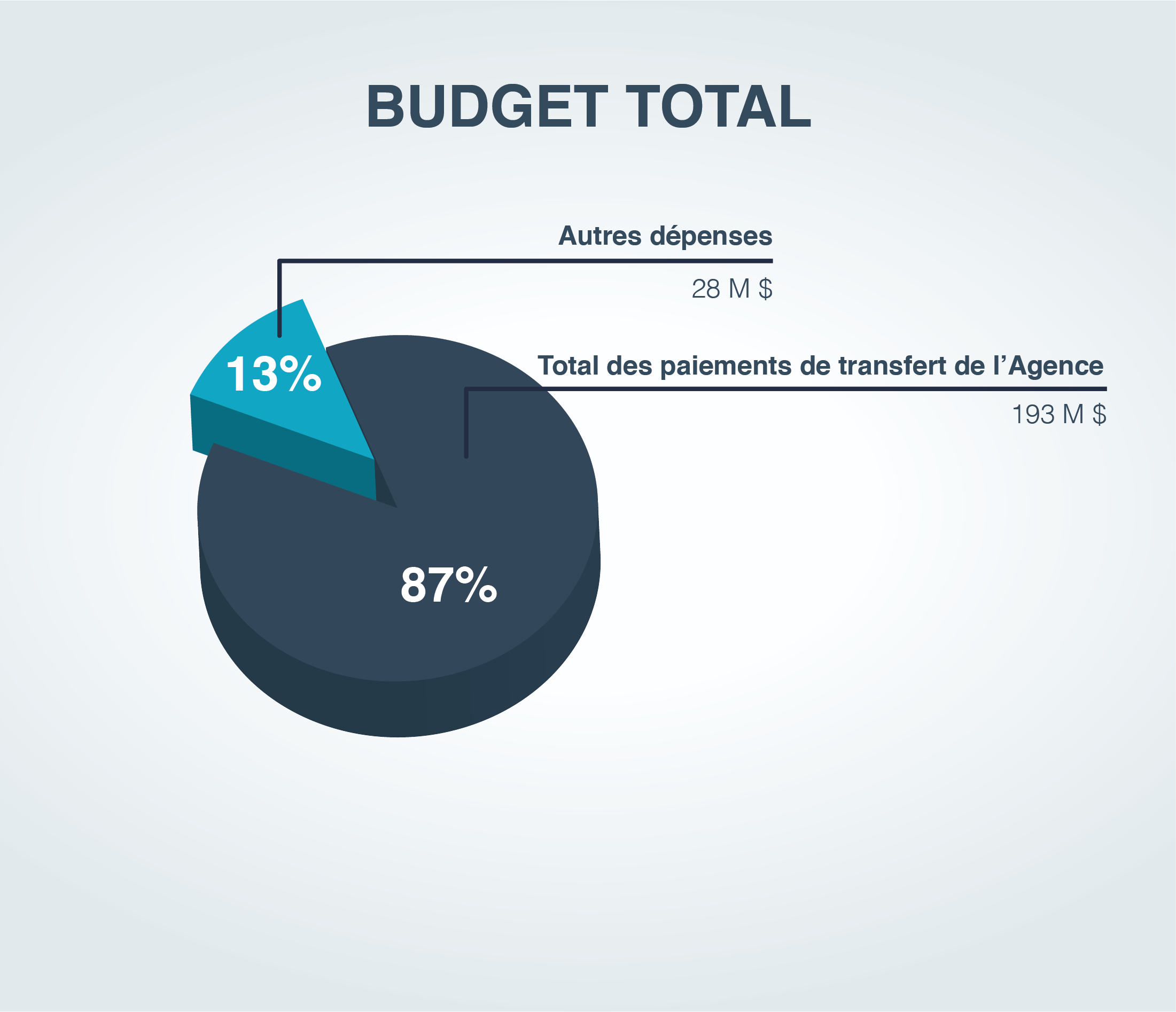 Budget total de FedDev Ontario pour l’exercice 2016-2017. Version textuelle ci-dessous: