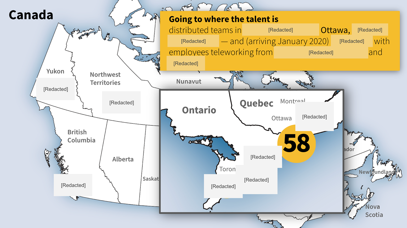 map showing the location of CDS staff across the country. Text version below: