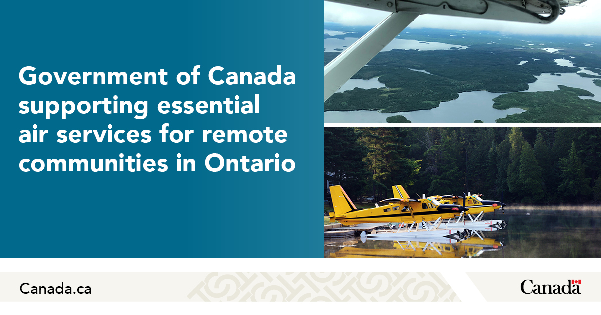 Canada and Ontario providing additional funding to support essential ...