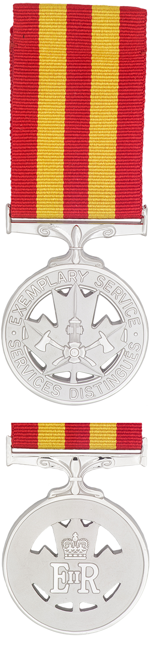 Médaille des pompiers pour services distingués 
