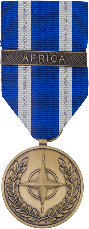 Médaille Non-Article 5 de l’OTAN pour les opérations et activités approuvées par le Conseil de l’Atlantique Nord en rapport avec l’Afrique