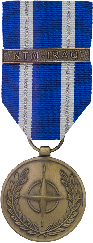 Non-Article 5 NATO Medal for service with the NATO Training Implementation Mission and the NATO Training Mission in Iraq (NTM-IRAQ)