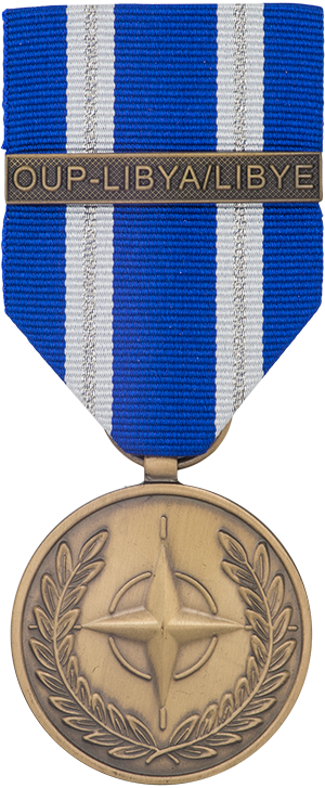 Médaille Non-Article 5 de l’OTAN pour le service rendu dans le cadre de l’opération UNIFIED PROTECTOR – LIBYE
