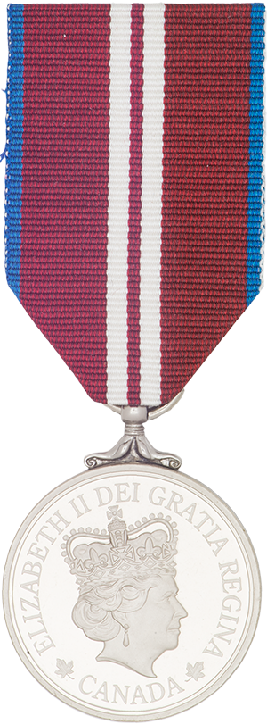 Queens Sapphire Jubilee full size medal ribbon 
