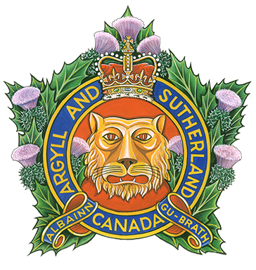Argyll and Sutherland Highlanders of Canada with embroidery Regimental Tie 
