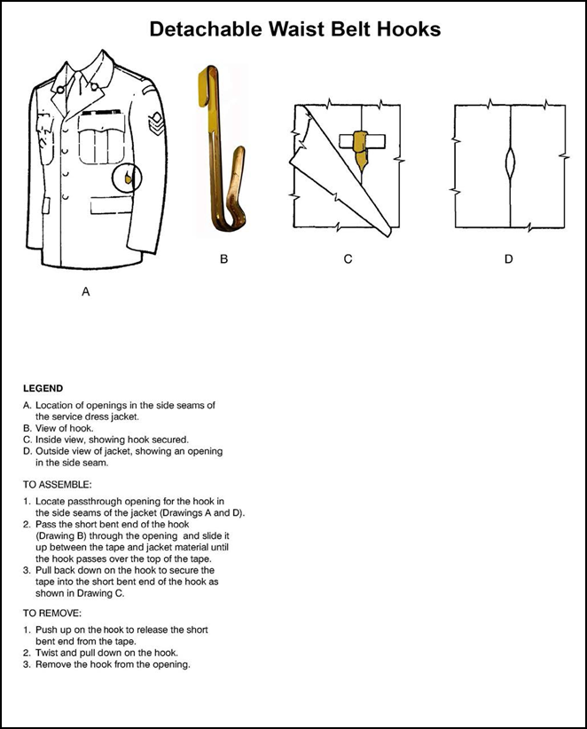 Dress instructions  Section 7 Accoutrements 