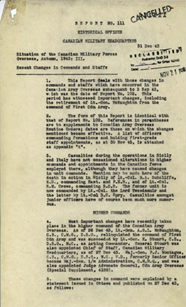 report cover