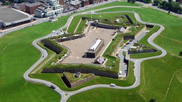 Vue aérienne de la citadelle d’Halifax