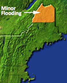 Map of spring flood potential