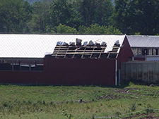 Une bâtiment de ferme