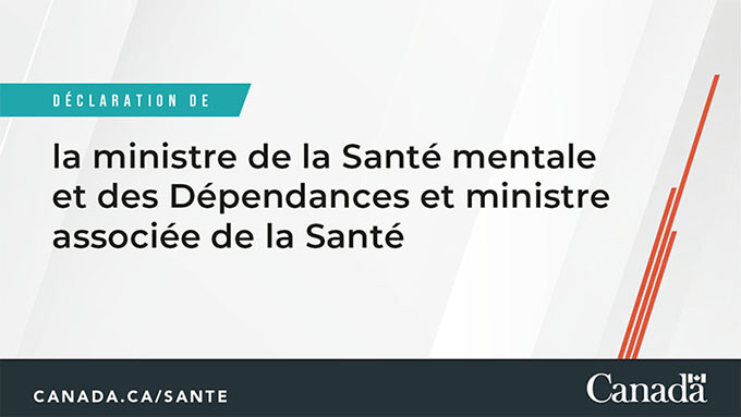 Dichiarazione del ministro della salute mentale e delle dipendenze e del viceministro della sanità sulla crisi dell’overdose Dichiarazione del ministro della salute mentale e delle dipendenze e del viceministro della sanità sulla crisi dell’overdose