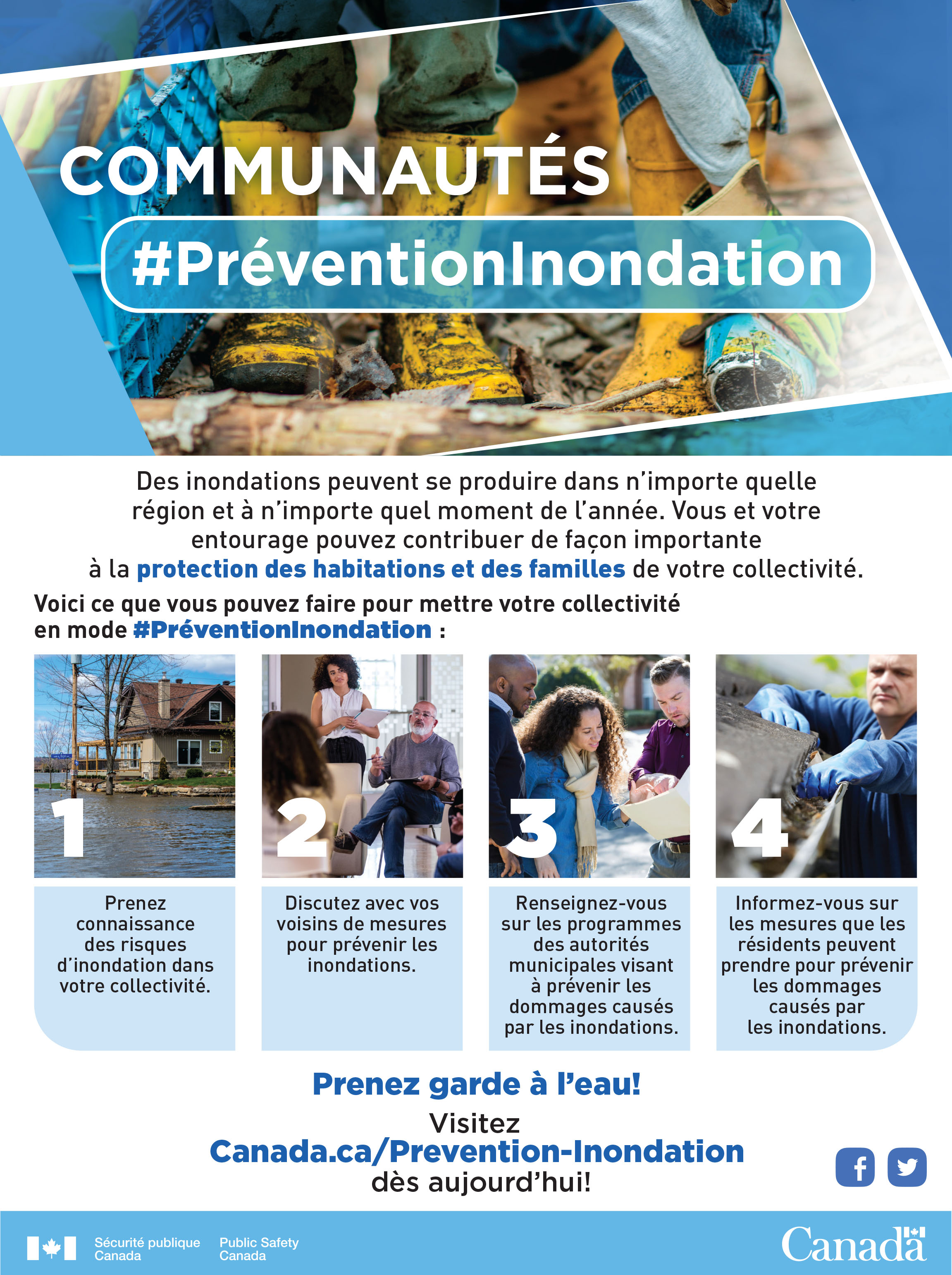 Communautés #PréventionInondation - Affiche