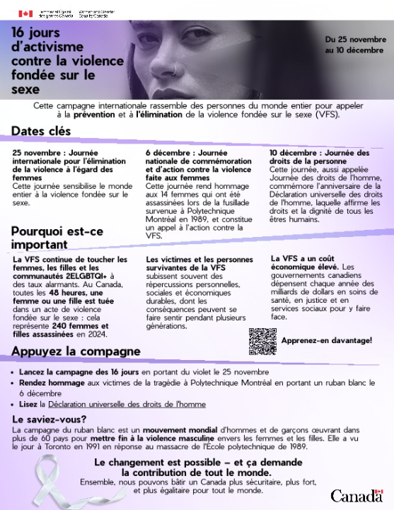 Women's History Month fact sheet. Women and Gender Equality Canada's bilingual signature and the Canada wordmark.