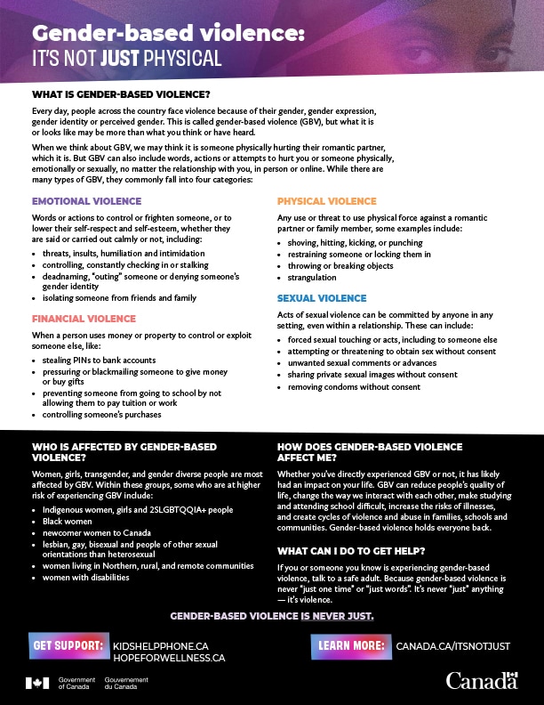 image of teen fact sheet