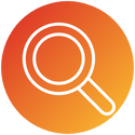 An icon of a magnifying glass