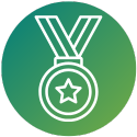 An icon of a medal