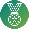 An icon of an award  